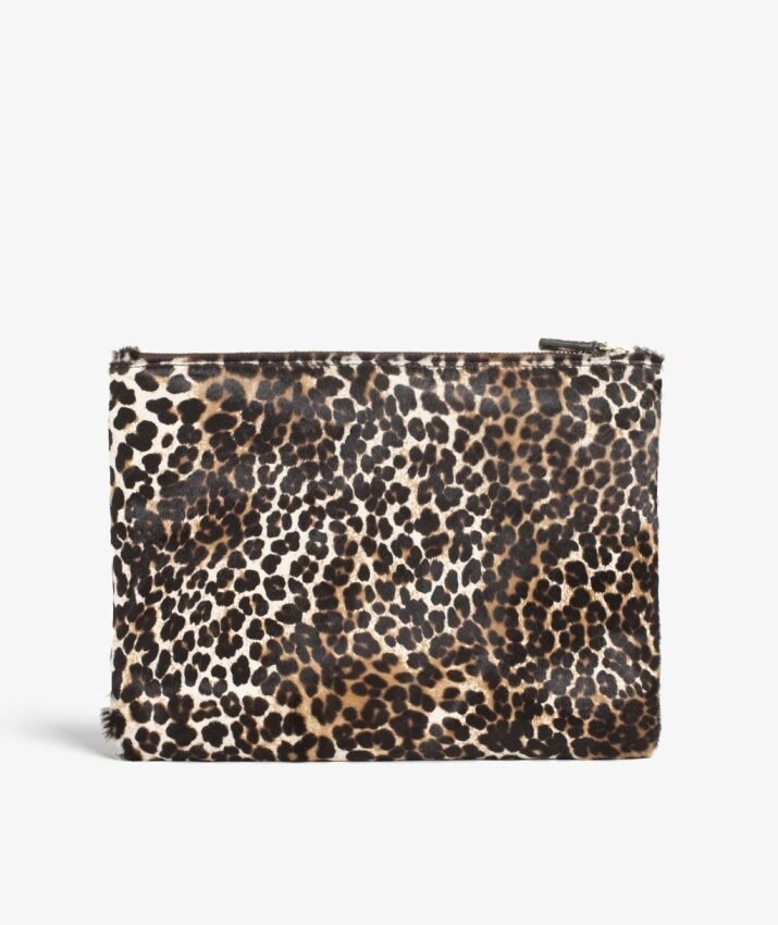 The Case Factory Small Clutch Pony Mini Leopardo White