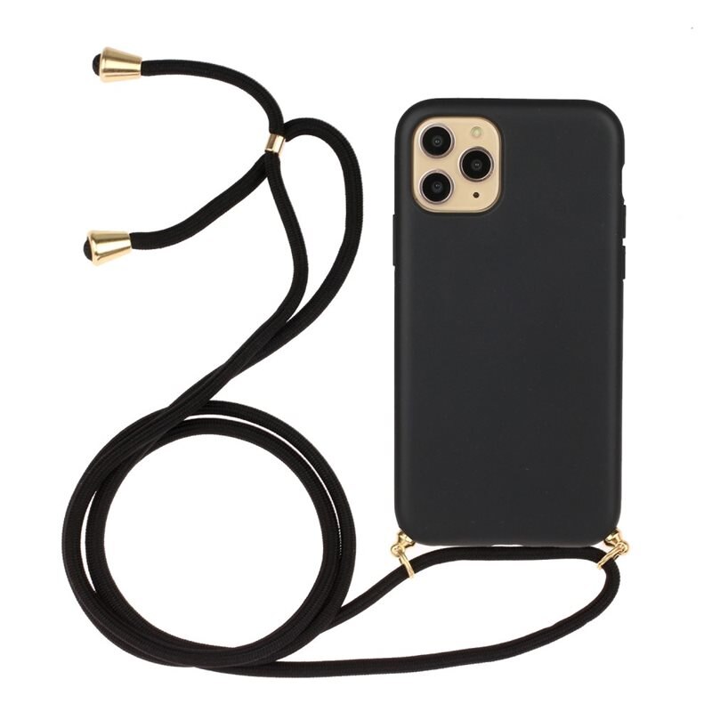 Skal Halsband iPhone 13 Pro Max Svart - Mobilskal med praktisk bärrem