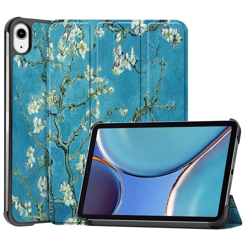 Fodral Tri-fold iPad Mini 6th Gen (2021) - Körsbärsblommor - Skyddande fodral med stödfunktion