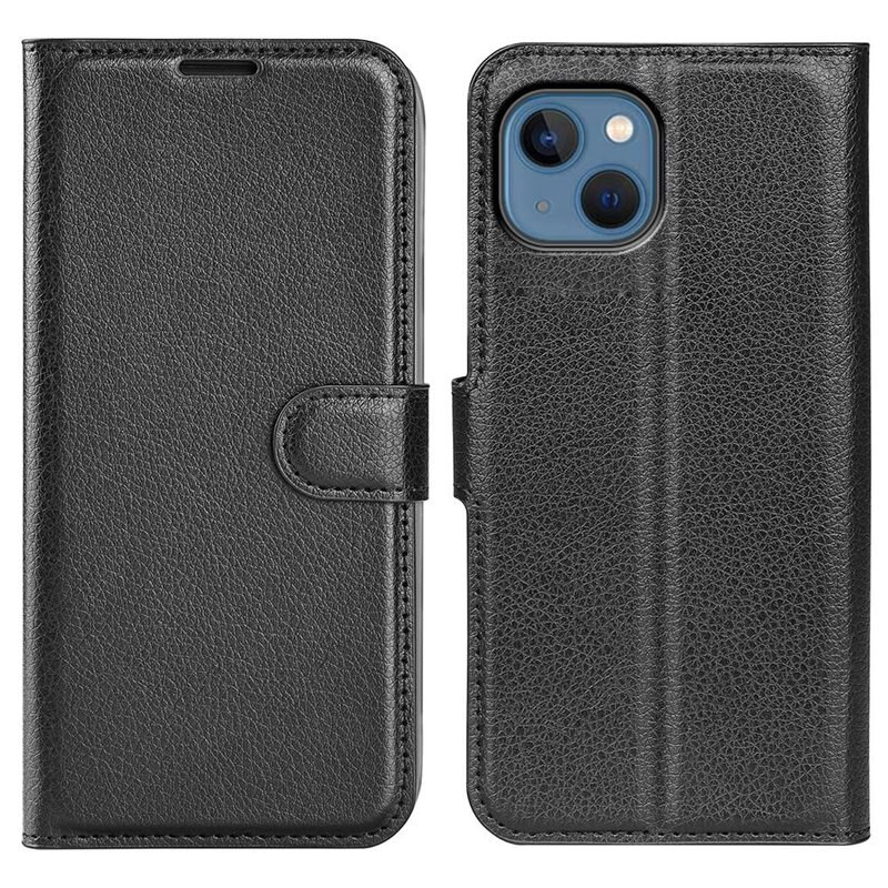 Mobilfodral iPhone 14 Plus Svart - Praktiskt plånboksfodral med plats för sedlar och kort
