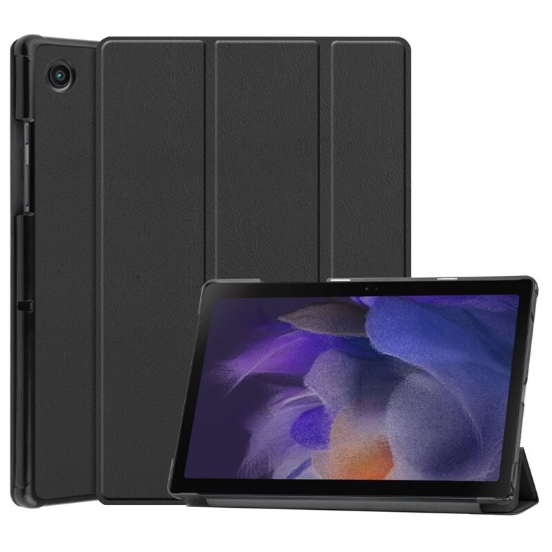 Fodral Tri-fold Samsung Galaxy Tab A8 Svart - Skyddande fodral med stödfunktion