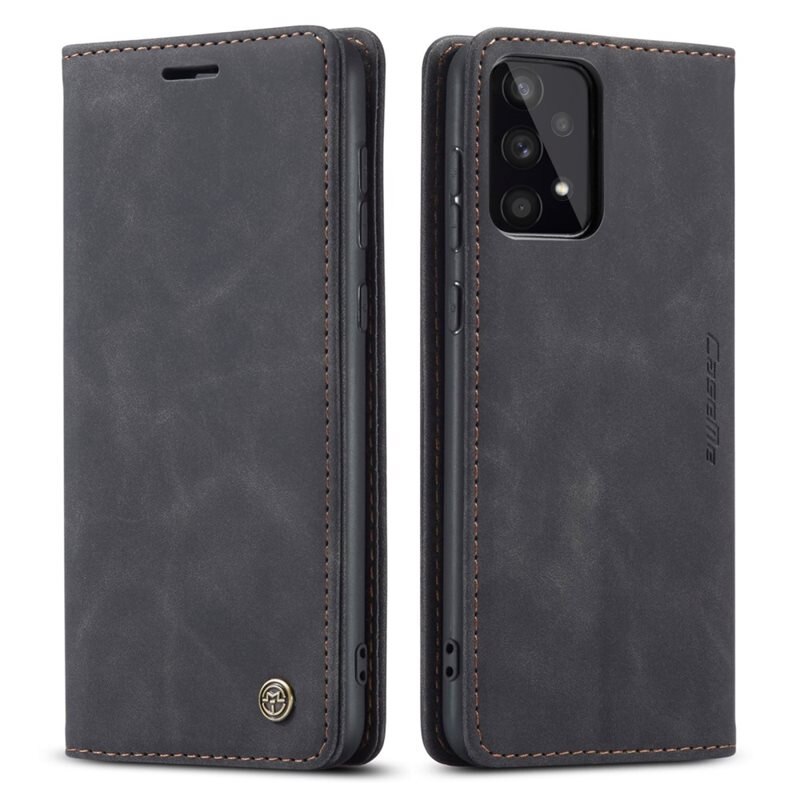 CaseMe Slim Plånboksfodral Samsung Galaxy A53 Svart - Tunt mobilfodral med plånbok