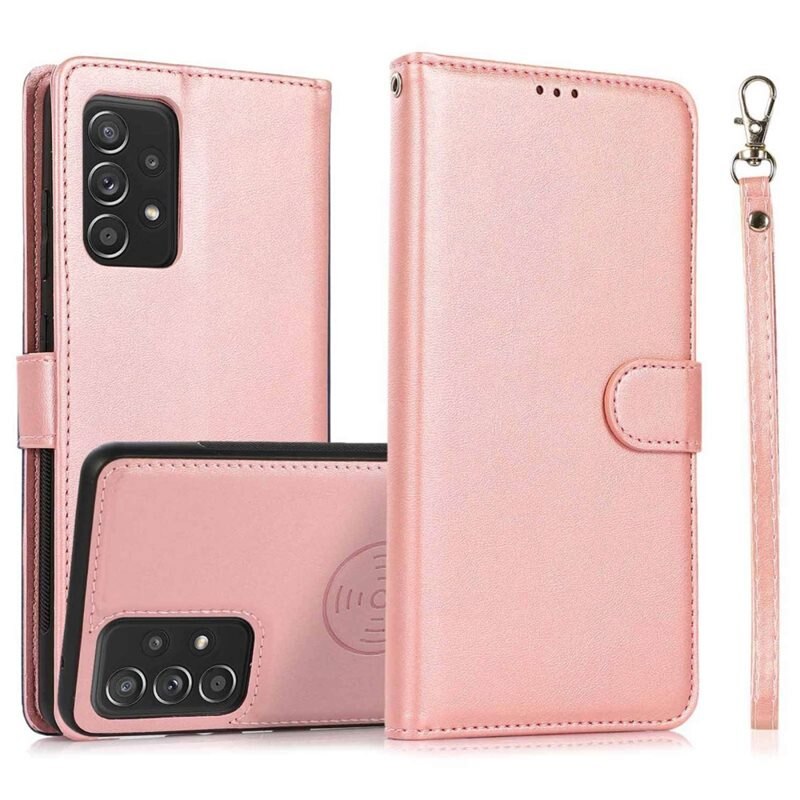 Magnetfodral Samsung Galaxy A53 Rose gold - Plånboksfodral med avtagbart skal