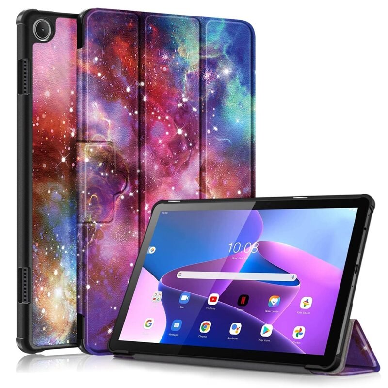 Fodral Tri-fold Lenovo Tab M10 (3rd Gen) Rymd - Skyddande fodral med stödfunktion