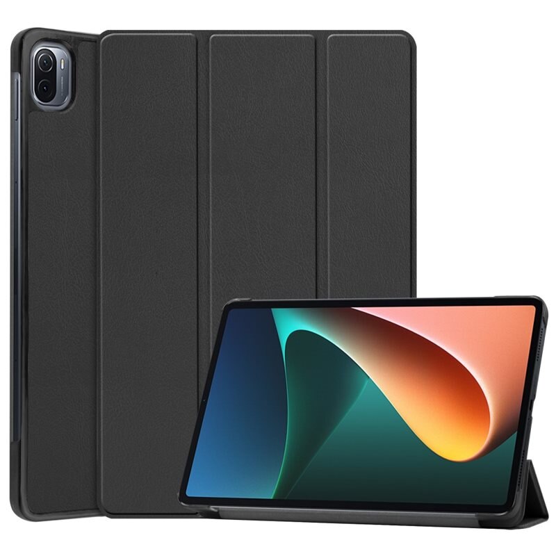 Fodral Tri-fold Xiaomi Pad 5 Svart - Skyddande fodral med stödfunktion