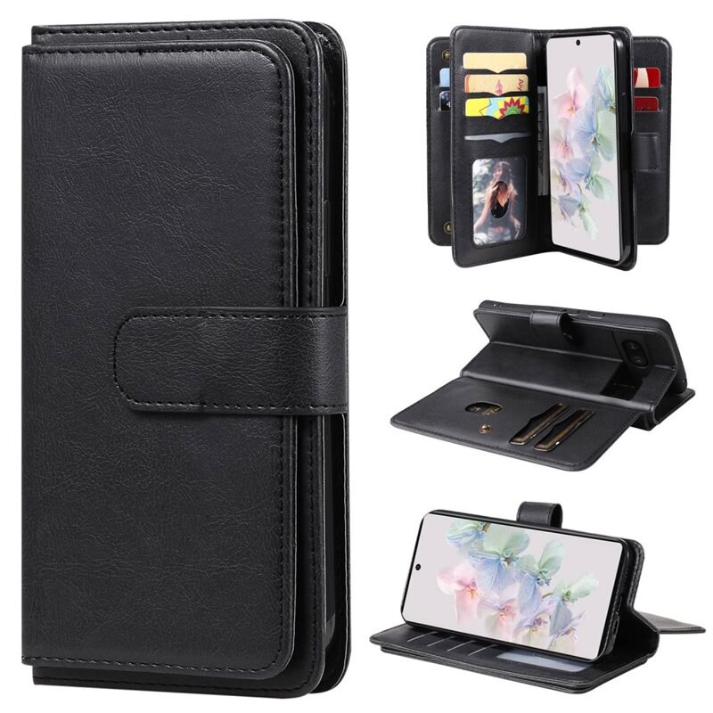 Mobilfodral Multi-slot Google Pixel 7 svart - Plånboksfodral med många kortfack