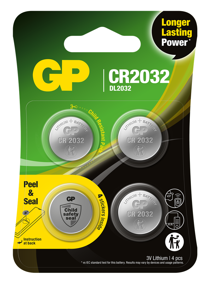 GP Batteries 4-pack Apple AirTag Batterier CR2032