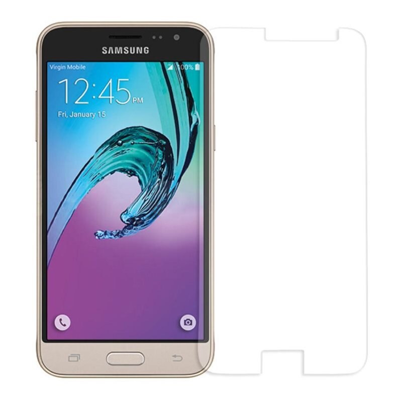 Samsung Galaxy J3 2016 Skärmskydd Härdat Glas 0.3mm - Tunt skärmskydd i tåligt härdat glas