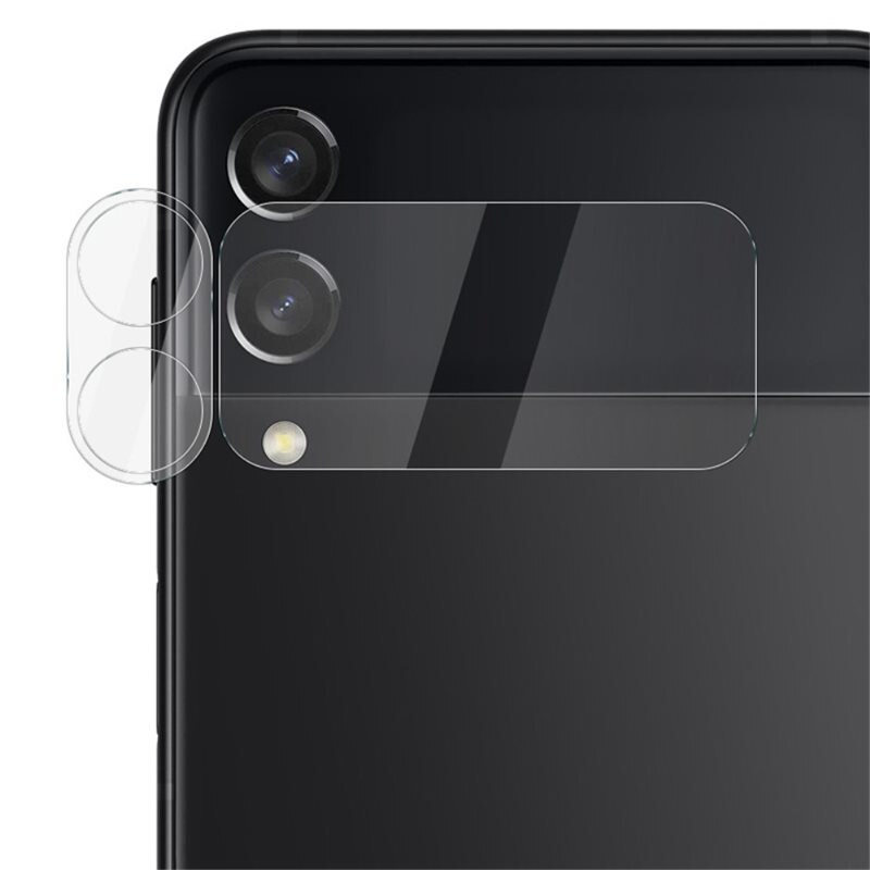 Imak Härdat Glas Linsskydd + Ytterskärmskydd Samsung Galaxy Z Flip 3 Genomskinlig