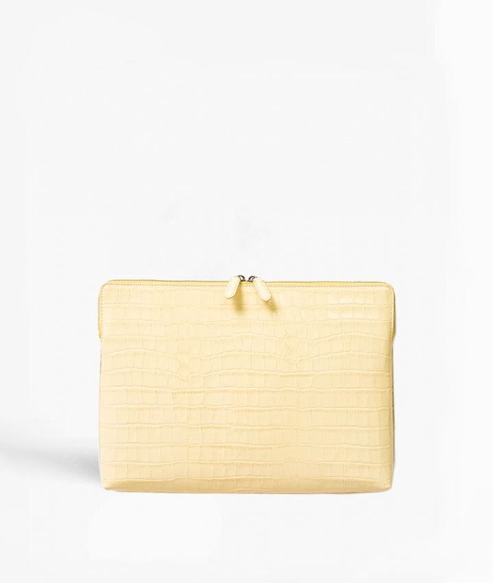 The Case Factory Datorväska 15" Croco Yellow