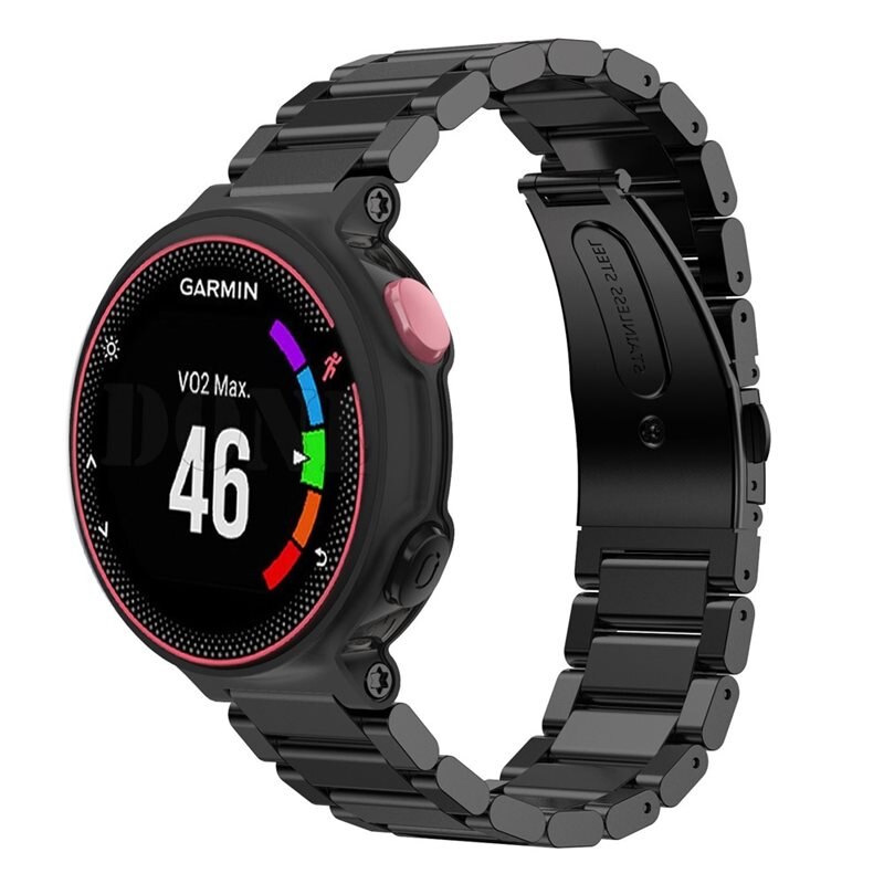 Metallarmband Garmin Forerunner 235/Forerunner 735 XT Svart - Armband i lyxig och stilren design