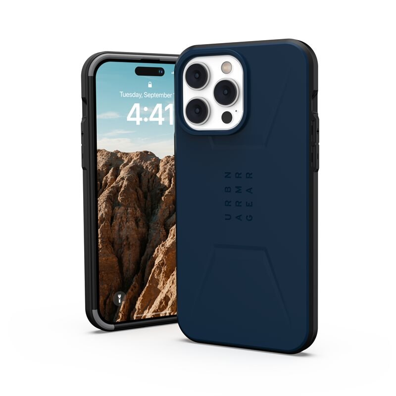 UAG Civilian MagSafe Skal iPhone 14 Pro Max Blå/svart - Mobilskal med MagSafe