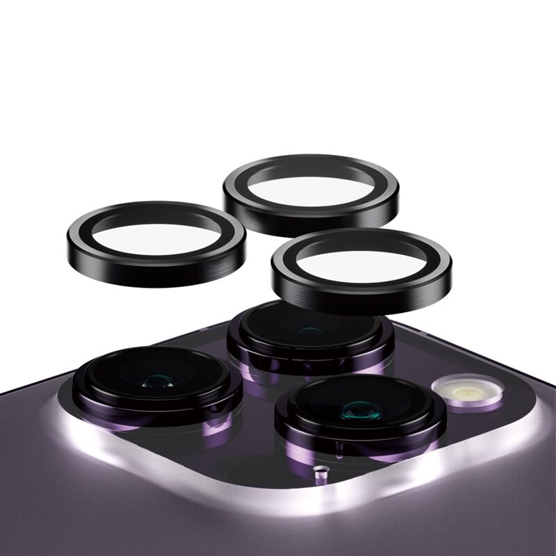 PanzerGlass iPhone 14 Pro Hoops Camera Lens Protector Svart