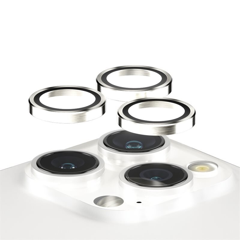 PanzerGlass iPhone 15 Pro Max Hoops Camera Lens Protector Silver