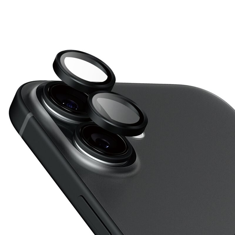 PanzerGlass iPhone 16 Plus Hoops Ceramic Camera Lens Protector Black