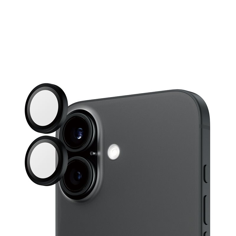 PanzerGlass iPhone 16 Plus Hoops Camera Lens Protector Svart