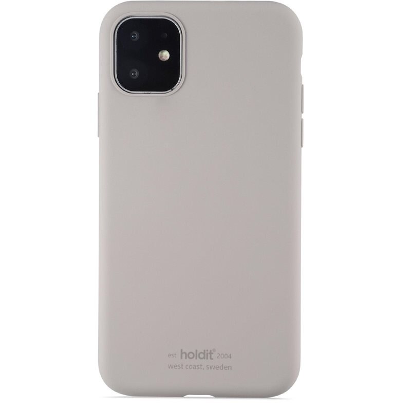 Holdit Silikonskal iPhone Xr Taupe - Trendigt skal i färg