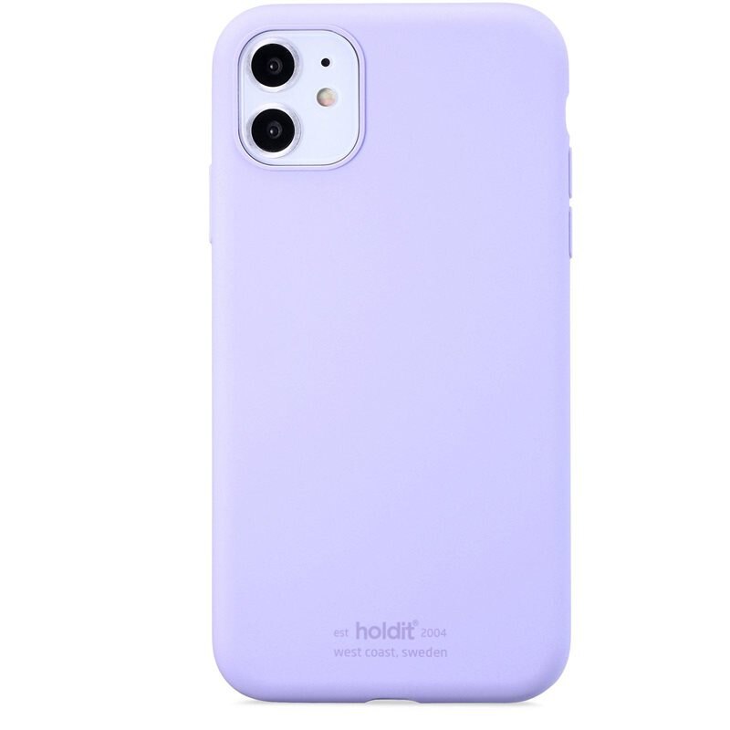 Holdit Silikonskal iPhone 11 Lila - Trendigt skal i färg