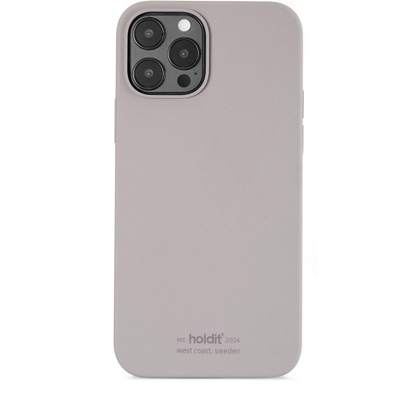 Holdit Silikonskal iPhone 12/iPhone 12 Pro Taupe - Trendigt skal i färg