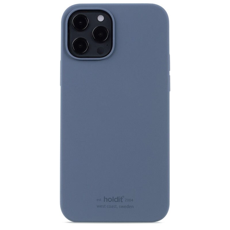Holdit Silikonskal iPhone 12/iPhone 12 Pro Pacific Blå - Trendigt skal i färg
