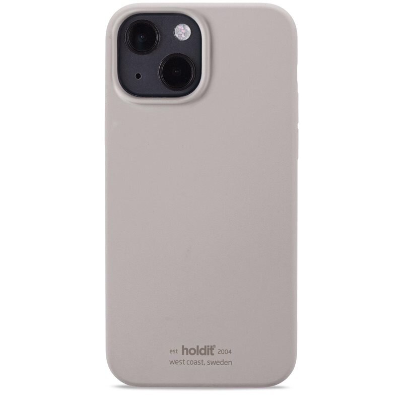 Holdit Silikonskal iPhone 13 Taupe - Trendigt skal i färg