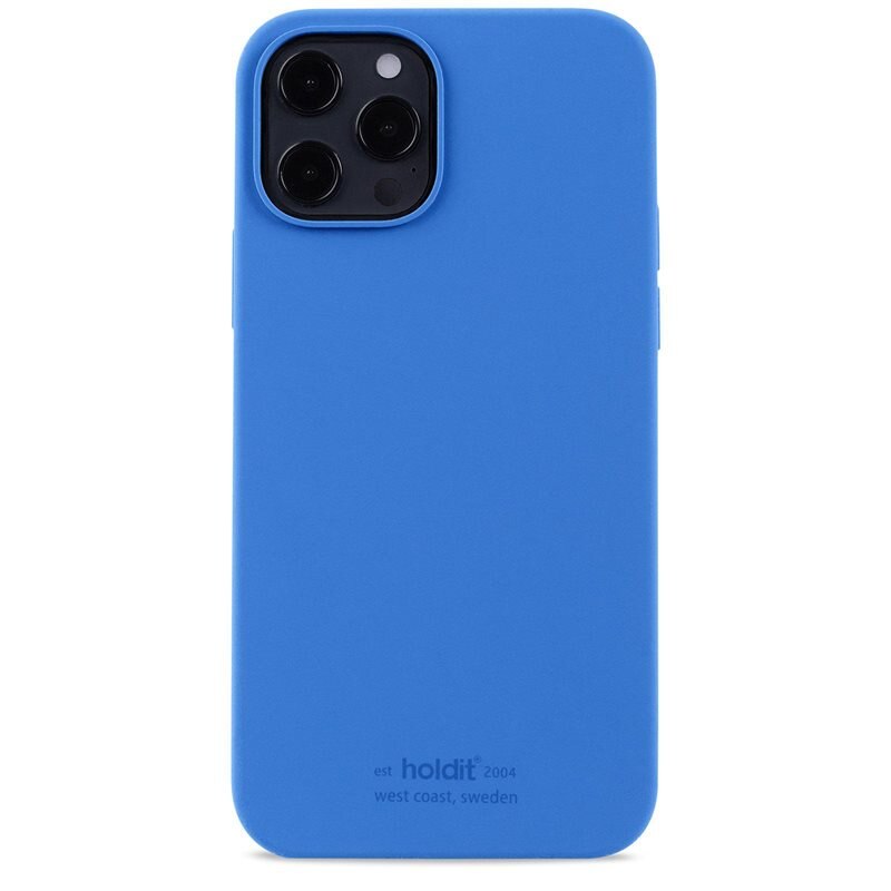Holdit Silikonskal iPhone 12/iPhone 12 Pro Sky Blå - Trendigt skal i färg