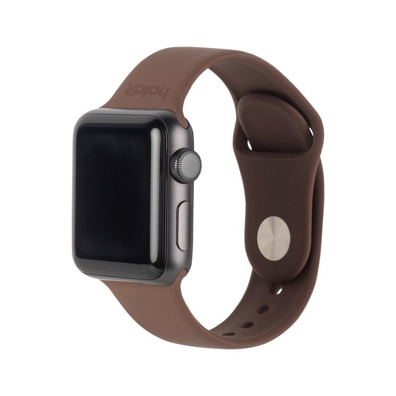 Holdit Silikonband Apple Watch Ultra 2 49mm Dark Brun