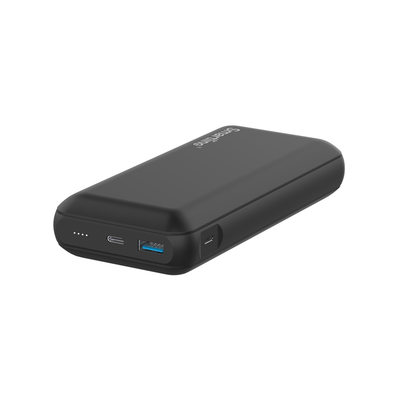 Smartline Powerbank 20000 mAh USB-A + USB-C PD svart