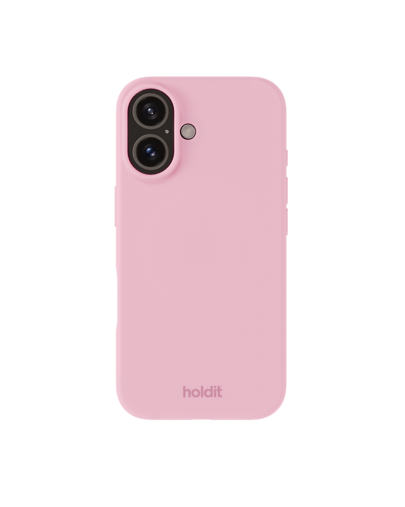 Holdit Silikonskal iPhone 16 Pink - Trendigt skal i färg