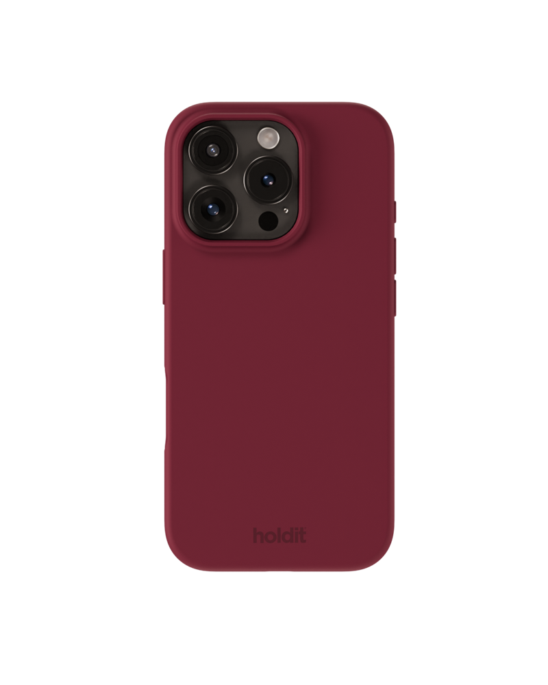 Holdit Silikonskal iPhone 16 Pro Max Red Velvet - Trendigt skal i färg