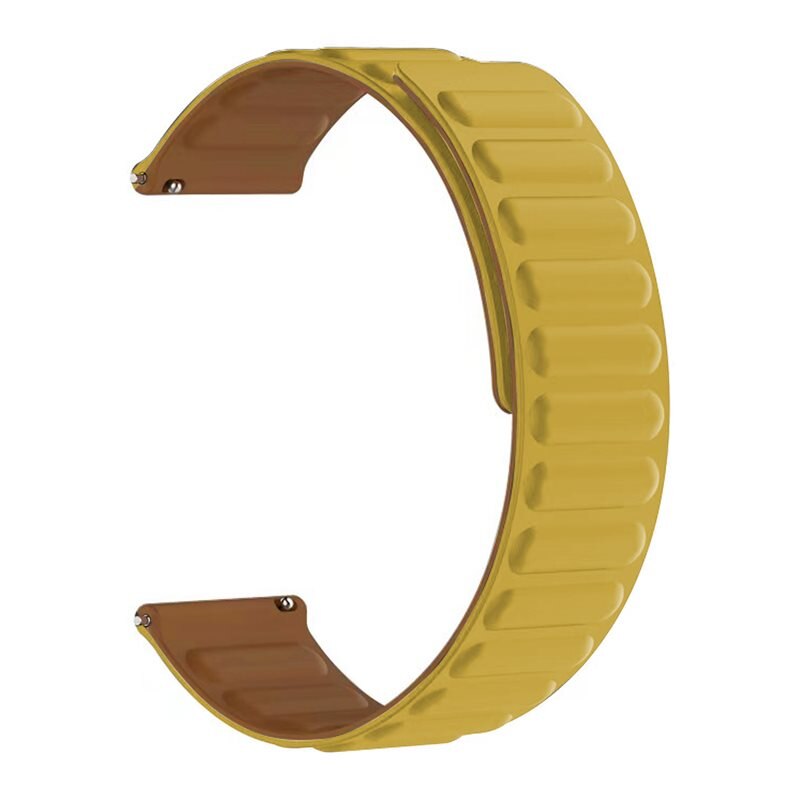 Magnetiskt silikonarmband Mibro Lite gul - Armband i silikon med magnetisk stängning
