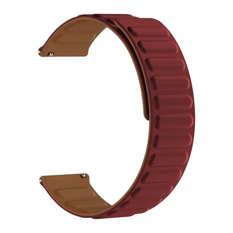 Magnetiskt silikonarmband Coros Apex 2 Pro vinröd - Armband i silikon med magnetisk stängning