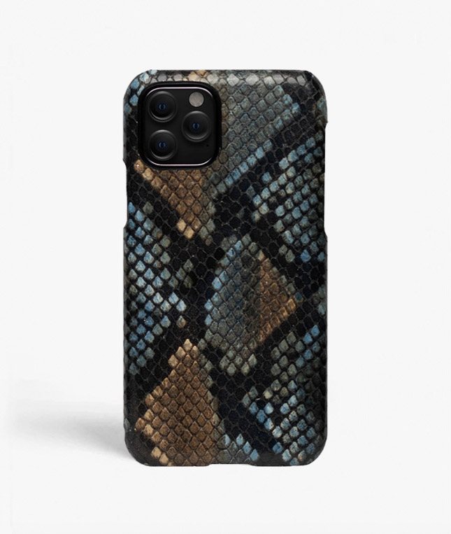 The Case Factory Skal iPhone 11 Pro Python Multicolor Sunset Blue