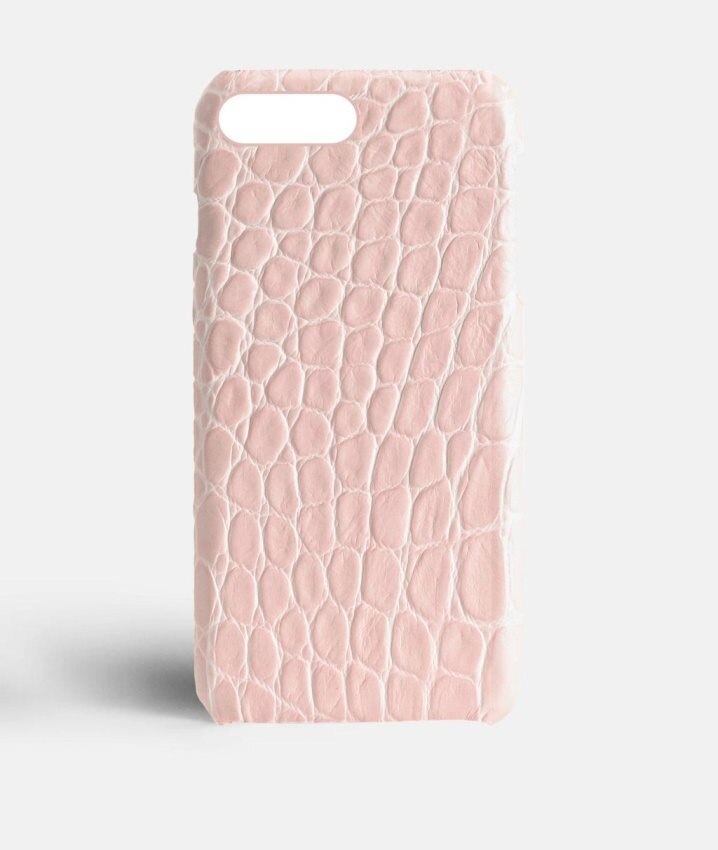 The Case Factory Skal iPhone 7 Plus/iPhone 8 Plus Croco Rosa