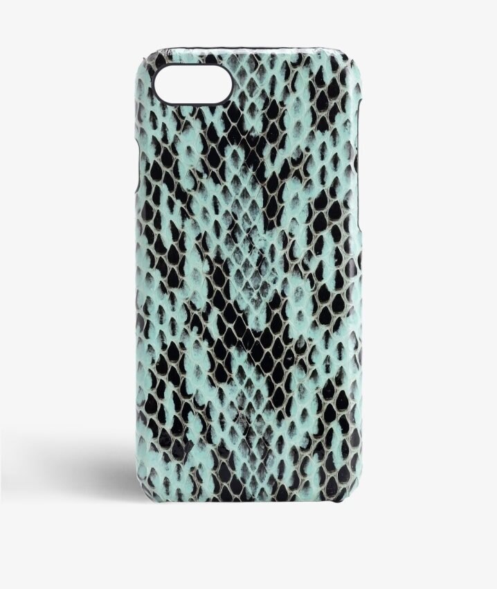 The Case Factory Skal iPhone 7 Real Water Snake Aqua