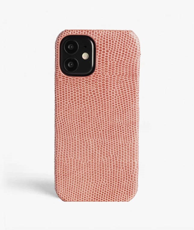 The Case Factory Skal iPhone 12 Mini Lizard Rosa