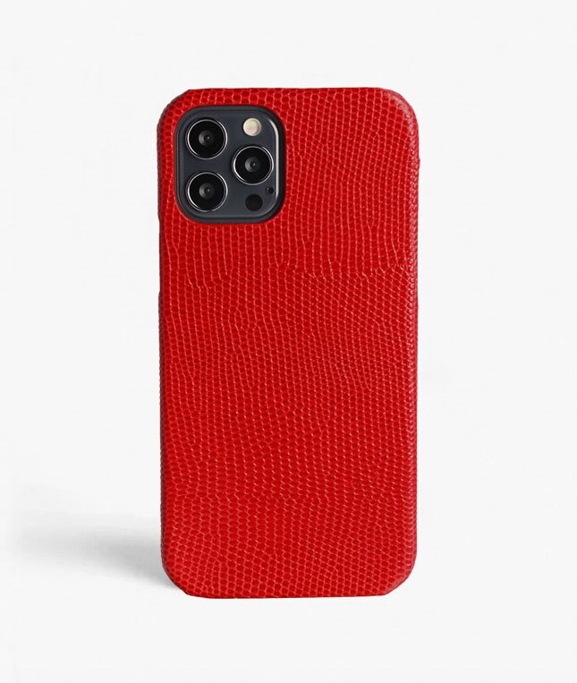 The Case Factory Skal iPhone 12 Pro Max Lizard Röd