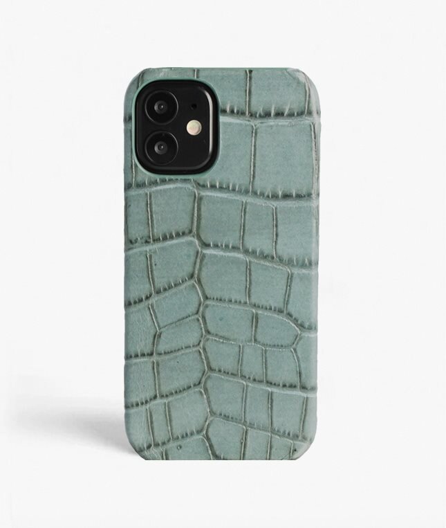 The Case Factory Skal iPhone 12 Mini Croco Teal
