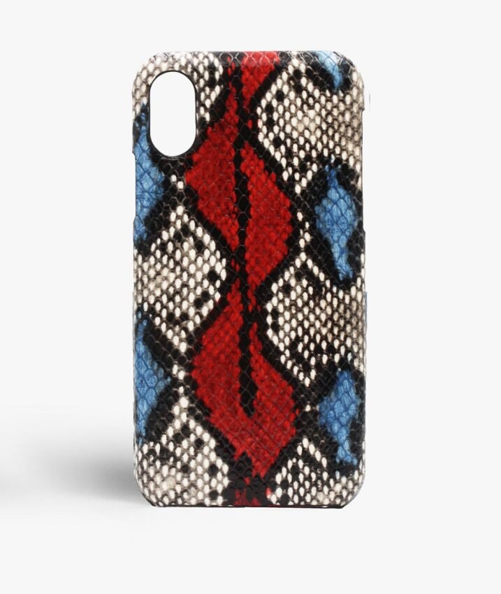 The Case Factory Skal iPhone X/XS Snake Cobalt/Red