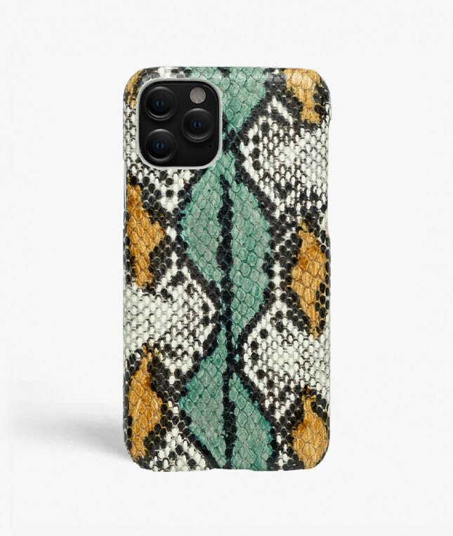 The Case Factory Skal iPhone 11 Pro Snake Aqua/Ocra