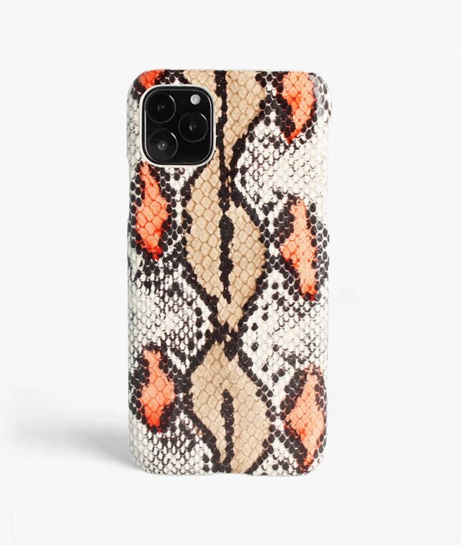 The Case Factory Skal iPhone 11 Pro Snake Plum/Peach