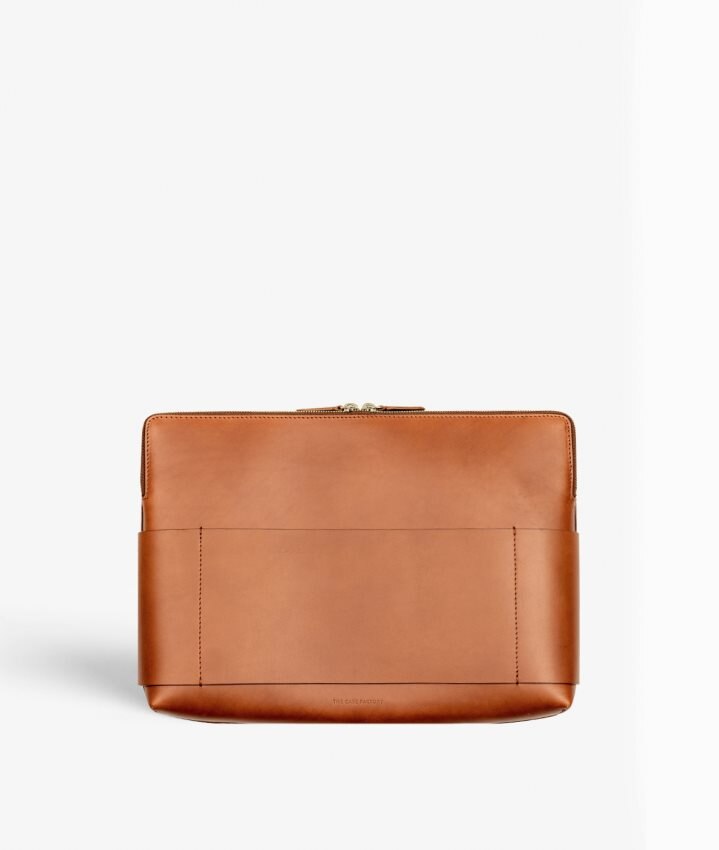 The Case Factory Datorväska 15" Vegetable Tanned Brun
