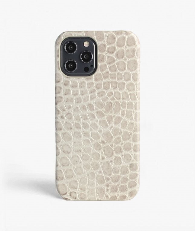 The Case Factory Skal iPhone 12 Pro Max Croco Grå