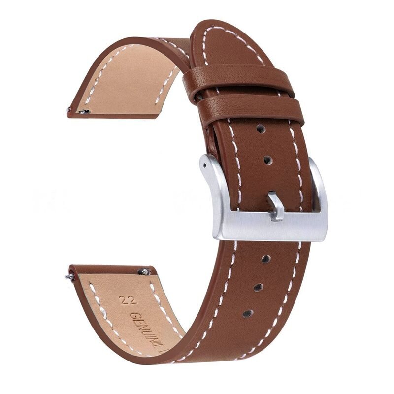 Läderarmband Universal 22mm brun - Snyggt armband i läder
