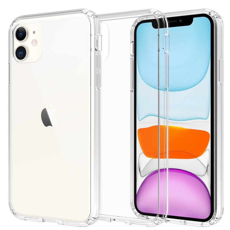 Mobique Hybridskal iPhone 11 Genomskinlig - Stöttåligt mobilskal