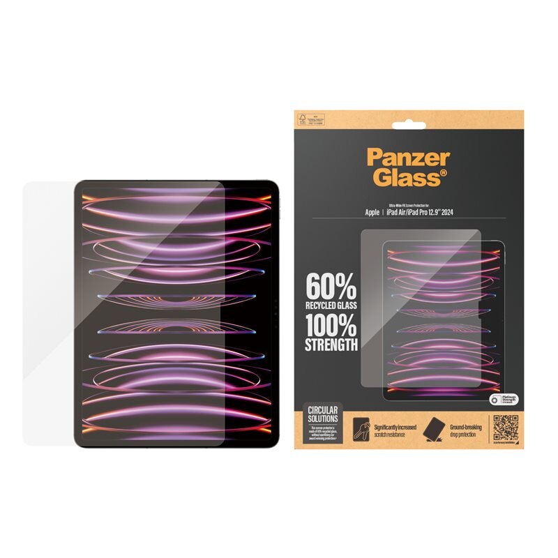 PanzerGlass iPad Air 13 (2024) Screen Protector Ultra Wide Fit - Skärmskydd i härdat glas