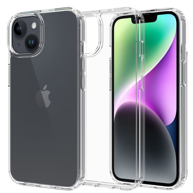 Mobique Hybridskal iPhone 13 Genomskinlig - Stöttåligt mobilskal