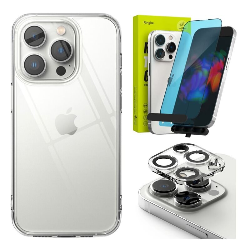 Ringke Komplett Kit iPhone 14 Pro Skal, Skärmskydd och Kameraskydd