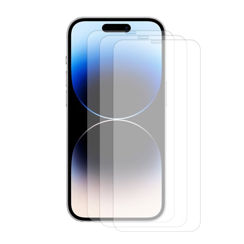 Kit iPhone 15 Pro Max, 3-pack Härdat Glas 0.3mm Skärmskydd - Storpack skärmskydd glas