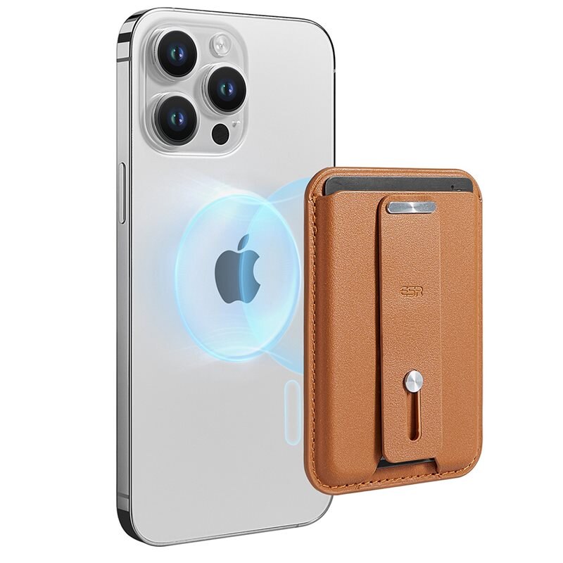 ESR HaloLock MagSafe Wallet Caramel Brown